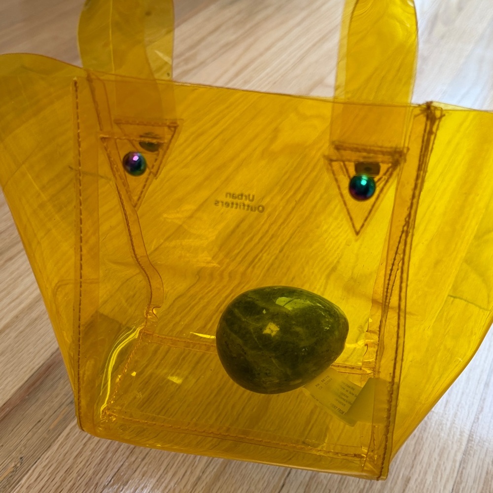 Urban Outfitters Vibrant Yellow Clear Tote - Picture 7 of 9